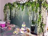 110cmウィステリア結婚式の装飾6色パーティーウェディングハウス用の人工装飾の花の花輪送料無料