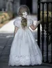 Pasgeboren Doopsen Jurken 2017 voor Dooping Naaming of Blessing Day Lace Flower Girl Dress Custom Made 1st Communion Jurk