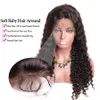 130 % 밀도 레이스 프론트 인간의 머리카락 가발 흑인 여성 짧은 가발 아기 머리카락과 자연의 가발 곱슬 머리 곱슬 머리