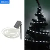 100Leds lumière de bande solaire ip67 étanche 16.4ft/5M Flexible SMD2835 LED guirlande lumineuse pour jardin patio cours paysage