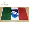 Włochy Delfino Pescara 1936 Typ B 3 * 5FT (90 cm * 150 cm) Poliester Flaga Transparent Dekoracja Latająca Dom Ogród Flaga Świąteczne Prezenty