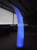 Cono inflable de curva de iluminación RGB colorido atractivo para evento de boda en Francia viene con soplador de base y control remoto