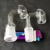 03Transparent atacado bongs, tubulação de água de vidro, queimador de óleo de vidro, adaptador, tigela, prego