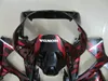 Injection molded top selling fairing kit for Honda CBR900RR 00 01 red flames black fairings set CBR929RR 2000 2001 OT29