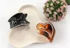 Lady Heart Shape Black Crystal Rhinestone Claw Hair Clip Hairpin Hairwear Clamp #R801