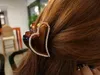 レディハートシェイプブラッククリスタルラインストーン爪ヘアクリップヘアピンヘアウェアクランプ＃R801