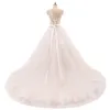 Vestido de Noiva Ball Gown Vintage Champagne Abiti da sposa Pizzo Appliques Crystal Sashes Robe de Mariage Cina Abiti da sposa196q