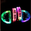 LED lampeggiante Tambourine Rattle Bell Bell Bambini accendi il giocattolo luminoso KTV Bar Decorazione Decorazione Glow Luci LED Forniture per feste