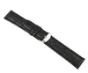 Ganzes Essentielles schwarzbraunes hochwertiges weiches Schweißband PU Leder-Gurt Stahl Schnalle Handgelenk Bandbreite 15mm 20mm 22mm1861