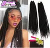 18 Quot 24 Crochet Braids Box Braids Hair Extensions 20 Roots 3s szydełka pudełko Ombre Faiding Fair Jumbo szydełka H1615221