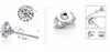 925 sterling silver stud earrings Luxury Crystal Zircon Stud Earrings for men women Elegant noble earring jewelry wholesale