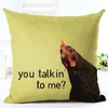 vintage home decor rooster cushion cover european paris almofada decorative sofa couch throw pillow case creative cojines