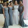 2017 höst billig lyx chiffon brudtärna klänningar med sash sjöjungfru golv längd piga av ära klänning för bröllop formell klänning