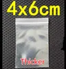 Free EMS DHL 5000pcs Thicker (4cm*6cm) Clear Resealable Plastic PE Zip Lock Bags Food Storage Jewelry Rings Earrings Bags