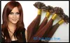 U Tip Extensions de cheveux humains pointe d'ongle Extensions de cheveux de kératine Ltalian Fusion cheveux raides malaisiens 99J vin rouge 18''20" vente en gros pas cher