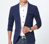 Luxe hommes Blazer nouveau printemps marque de mode haute qualité coton Slim Fit hommes costume Terno Masculino Blazers hommes