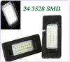 2 Adet Hata Ücretsiz 3528 SMD 24 LEDs Araba Lisans ışık Led Lamba Plaka BMW E39 E60 E61 E90 için LED Işık Lambası 5 Serisi