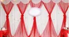 9m di lunghezza forniture per matrimoni tenda di garza di cristallo filato di colore da sposa con neve filato di neve ornamento per scale di nozze spedizione gratuita WT060