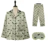 Pyjama sets vrouwen teckel cartoon afdrukken 2 stuks lange mouwen bovenste broek elastische taille losse woningkleding2941253