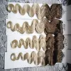 Ombre Brazilian Hair Body Wave Micro Loop Ring Hårförlängningar 400g 1g / s 400s T4 / 613 Ombre Human Hair Extension Micro Ring Extensions