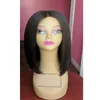 Base de seda Cheia Do Laço Perucas BOB Curto Top De Seda Rendas Frente Perucas Não Processado Virgem Brasileiro Do Cabelo Humano Natural Linha Fina Para As Mulheres Negras