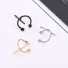 EK329 New Fashion Punk Men Ear Cuff Cartilage Jacket Minimalist Personality Cross Clip Earring Women Steampunk Jewelry Unisex