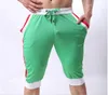 HOT Sale 2017 Summer outdoor jogger Skinny Cropped Trousers Men breathable Elastic Fitness running Training Thin Joggers Beach Capri Pants