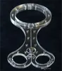 BDSM Luxury Anodized Aluminium Casgue Neck Handcuff Restraint Bondage Yoke Armband Pillory med lås