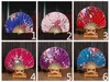 50 pz/lotto Cinese Ventaglio Pieghevole lama vento fan regalo Festa di Natale di Nozze ventilatori Decorazione Fatta A Mano forniture