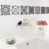 10 pz/set in stile Europeo nero bianco Wall Sticker 20*20 cm Cucina Bagno Wc Adesivo Impermeabile PVC Carta Da Parati Piastrelle Adesivi