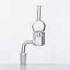 XXL Quartz Thermal Banger 28mm Outer Diameter Smoking Accessories Double Tube Banger Nail for Oil Rigs Glass Bongs