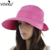 Wide Brim hattar Partihandel-Fashion Summer Bowknot Big Visor Cap 7 Färger Sun Hat Chapeu Feminino Utomhus Anti-UV för kvinnor 1mz07591