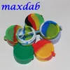 Wholesale Food Grade 10mL Wax Oil Containers Silicone Jars Dab 2 in 1 Wax Container Tin Dab Plastic Silicone Containers For Wax