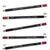 12 färger/parti vattentät läppfoder penna set lipliner kontur matt läppstift penna långvarig retro röd läpppenna