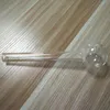 Hot Selling Glass Oil Pipe 8 inch large pipe oil burner Glass Tube Oil Pipe Nail Thick Clear free shipping