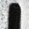 Fasci di tessuto Fasci di tessuto per capelli brasiliani vergini di capelli umani neri 100 g Fasci di tessuto per capelli ricci crespi brasiliani yvonne 1 PZ