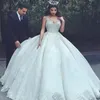 Últimas vestidos de casamento Disse Mhamad com laço apliques Sexy V-Neck mangas princesa vestido de noiva 2017 Charming A-Line vestido bonito nupcial