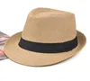 Hot Sale 7-Color Fashion Men's Women's Straw Hat Mjuk Fedora Panama Hat Jazz Hat M014