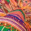 Nowy Twill Silk Scarf Kobiety Indian Pióro Drukowanie Kwadratowe Szaliki Moda Wrap Kobieta Footard Duży Hidżab Szal Neckerchief 130 * 130 cm
