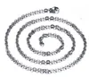 100 sztuk dużo moda damska biżuteria hurtowych luzem srebrny spawanie stali nierdzewnej mocny 1.5 MM/2.4 MM owalny Rolo naszyjnik z ogniwami łańcuszek Tiny