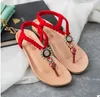 2017 nuove donne di modo sandali perline perline signore infradito bohemia scarpe donna comfort spiaggia sandali estivi sandali appartamenti