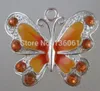 Vintage Silvers Animal Enamel Crystal Butterfly Charms Pendants For Bracelets Necklace Jewelry Fashion Making DIY Findings Craft 24235962