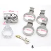 chastity devices cock cages penis restraint new design stainless steel short CB lock