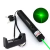 10Mile Military Green Laser Pointer Pen Astronomy 532nm Powerful Cat Toy Adjustable Focus + 18650 Battery+Universal Smart Charger