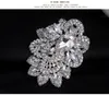 Nouveau Broche De Mariage Bouquet Broche En Gros grande fleur en argent vintage Broches En Cristal Autrichien Mode Hot Big Broach gratuit DHL