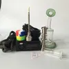 E Nail Kit Majesty Hand Enail Temperature Controller Box Dnail Digital med titanspik med glas Bong Damp Banger