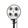 Freeshipping Professional 100-240V Photo studio photography light Continuous Lighting Led video light softbox kit 4 lamps socket CE