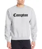 Mode Mens Sweatshirts Compton New Automne Hiver Hoodies Hip Hop Streetwear Loose Coton Crop Top Vêtements