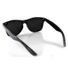 Grossist-anti-myopia pinhole glasögon kvinnor män pin hål solglasögon ögonövning syn förbättrar naturliga helande vision vård glasögon