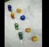 Quemador de huesos bongs accesorios color, Quemador de aceite Tubos de vidrio Tubos de agua Tubo de vidrio Plataformas de aceite Fumar con gotero Bongs de vidrio A